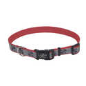 1 x 26-Inch Lazer Brite Red Paw Bones Reflective Adjustable Dog Collar